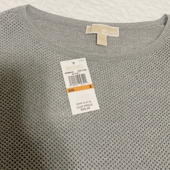 New with Tags Michael Kors Pearl HTHER SWEATER size small - Picture 4 of 4